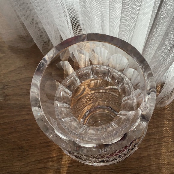 VINTAGE WATERFORD CRYSTAL VASE LARGE HOURGLASS PRE 1990 GREAT GIFT! - Picture 6 of 16